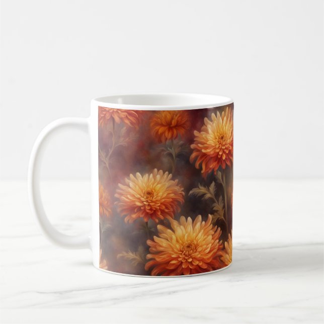 Café Taza floral de otoño (Izquierda)