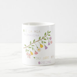 Café Taza floral de primavera – Eres mi primavera