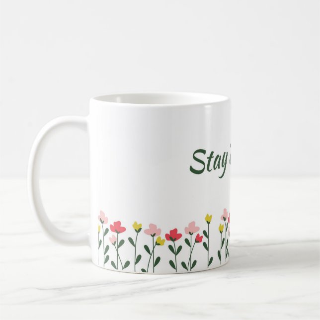 Café Taza floral de primavera Stay Blooming (Izquierda)