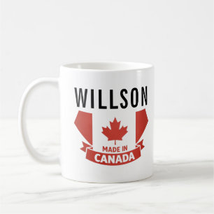 Café Taza floral del Día de Canadá   Lindo canadiense