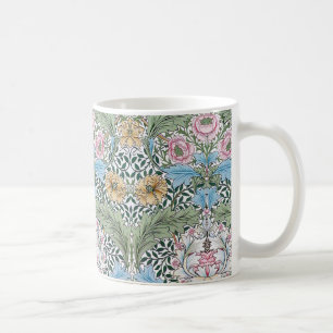 Café Taza floral del modelo de la zaraza de William