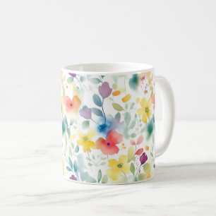 Café Taza Flores de Primavera Watersolor