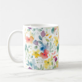 Café Taza Flores de Primavera Watersolor