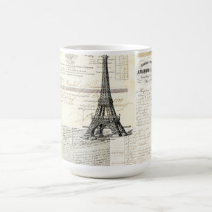 Café Taza francesa de las Ephemeras de París del