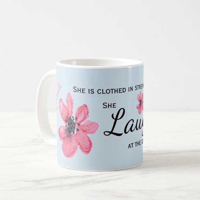 Café Taza fuerte de la mujer de los proverbios 31 (Anverso izquierdo)