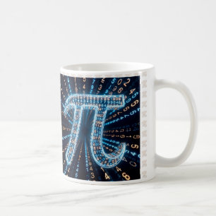 Café Taza futurista π – Regalo del día de Pi 14 de marz