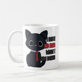 Café Taza Gato Divertido No Tengo Ni Idea De Lo Que Est