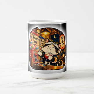 Café Taza Gato Gachapon | Arte de Juguete de Cápsula Ja