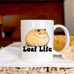 Café Taza Gato Gordo Divertido Vida de Hogaza