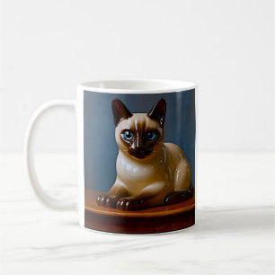Café Taza Gato Siames de Ojos Azules