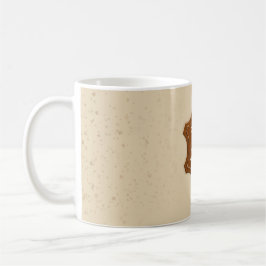 Café Taza genuina con patrón neutro de latte 100%