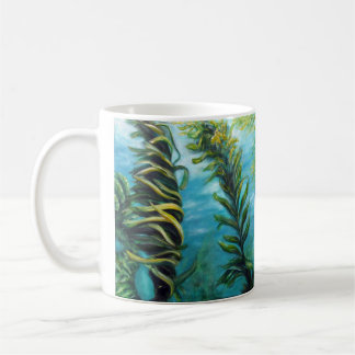 Café Taza gigante de las ilustraciones del bosque del