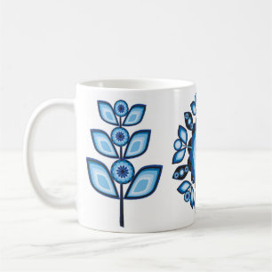 Café Taza gitana del jardín de los años 70 retros