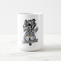 Taza Gráfica de Lobo Solitario