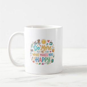 Café Taza Gráfica Llena de Vibraciones Positivas