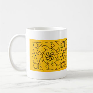 Café Taza - Gráfico de Rueda Hidráulica en Naranja