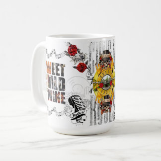 Café taza grande con diseño exclusivo Banda de rock