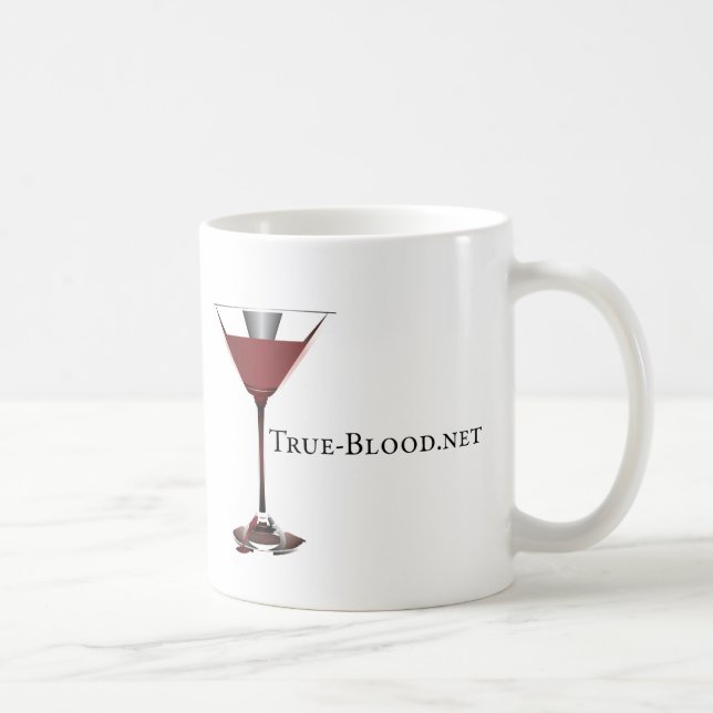 Café taza grande de cristal de True-Blood.net Martini (Derecha)