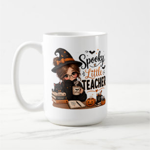 Café Taza grande de Halloween para maestros pequeños es