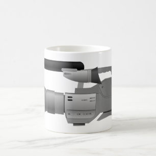 Café Taza grande de la cámara de vídeo
