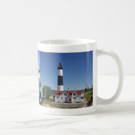 Café Taza grande de la historia del faro del Sable