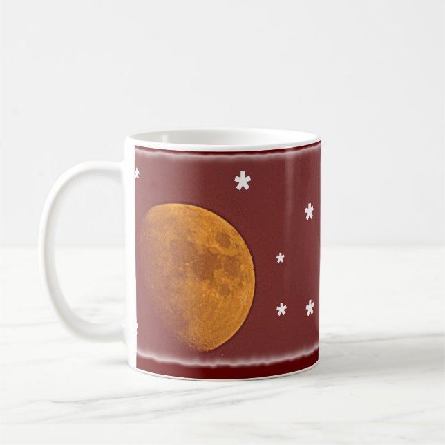 Café Taza grande de la luna de oro (Izquierda)