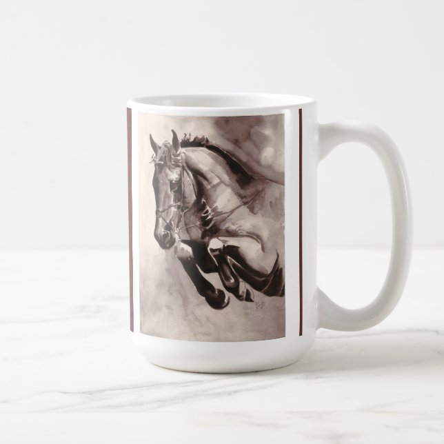 Café Taza grande de la sepia (Derecha)