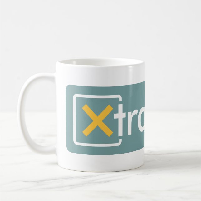 Café Taza grande del logotipo de XtraMath (Izquierda)