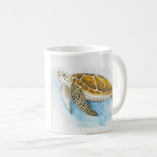 Café Taza gruñona de la tortuga de mar