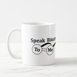 Café Taza 'Háblame en Binario' 11oz para entusiastas de