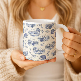 Café Taza Hedgehog Toile de Jouy Animal Del Bosque Lind