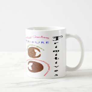 Café Taza hermosa de la luna traviesa