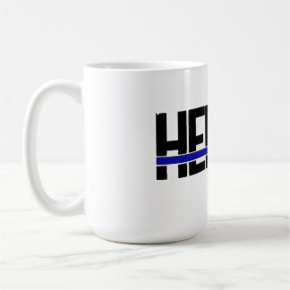 Café taza héroe de la policía