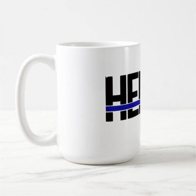 Café taza héroe de la policía (Izquierda)