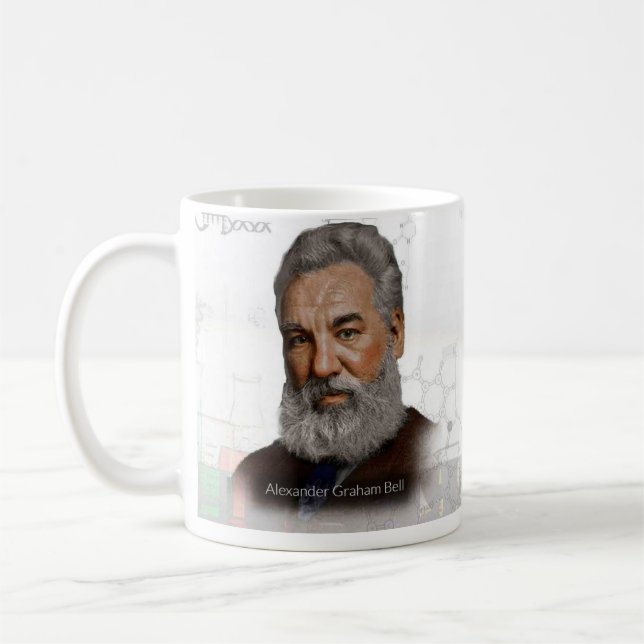 Café Taza histórica de Alexander Graham Bell (Izquierda)