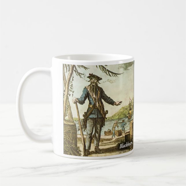 Café Taza histórica de Blackbeard (Izquierda)
