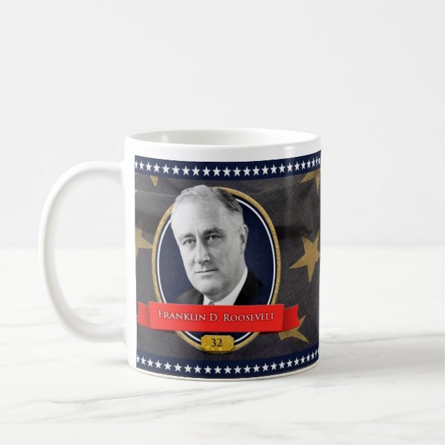 Café Taza histórica de Franklin D. Roosevelt (Izquierda)