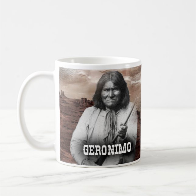 Café Taza histórica de Geronimo (Izquierda)