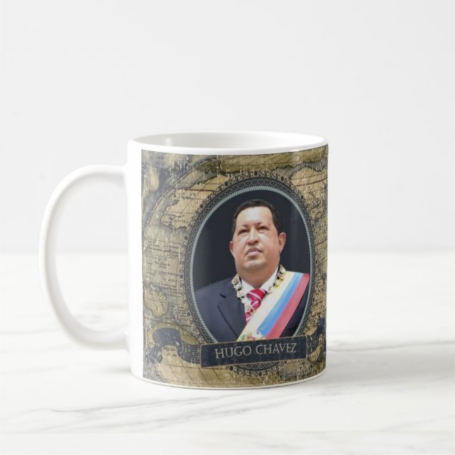 Café Taza histórica de Hugo Chavez (Izquierda)