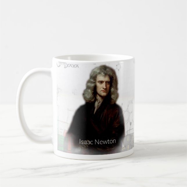 Café Taza histórica de Isaac Newton (Izquierda)