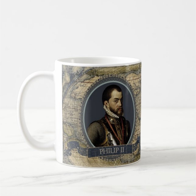Café Taza histórica de Philip II (Izquierda)
