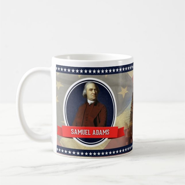 Café Taza histórica de Samuel Adams (Izquierda)