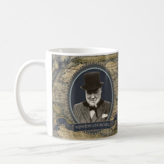 Café Taza histórica de Winston Churchill (Izquierda)
