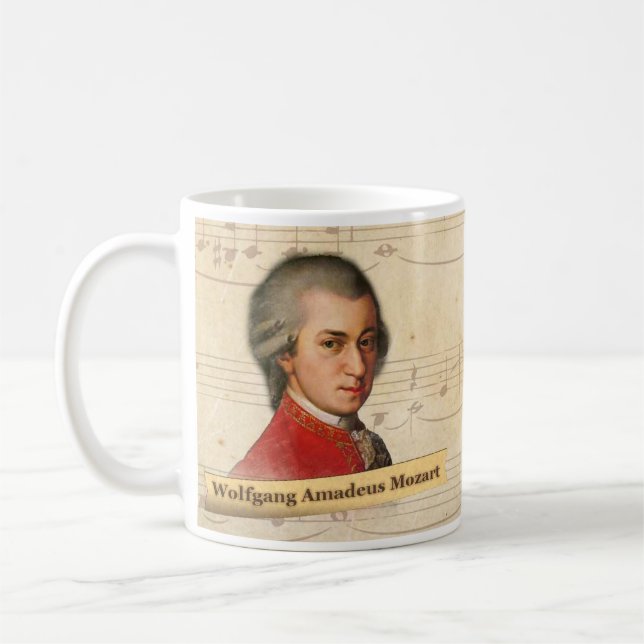 Café Taza histórica de Wolfgang Amadeus Mozart (Izquierda)