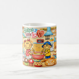 Café Taza Horneando Algo de Amor.