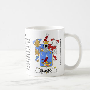 Café Taza húngara del escudo de armas de la familia de