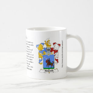 Café Taza húngara del escudo de armas de la familia de