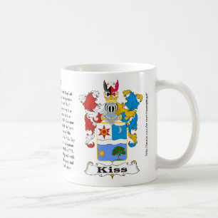 Café Taza húngara del escudo de armas de la familia de