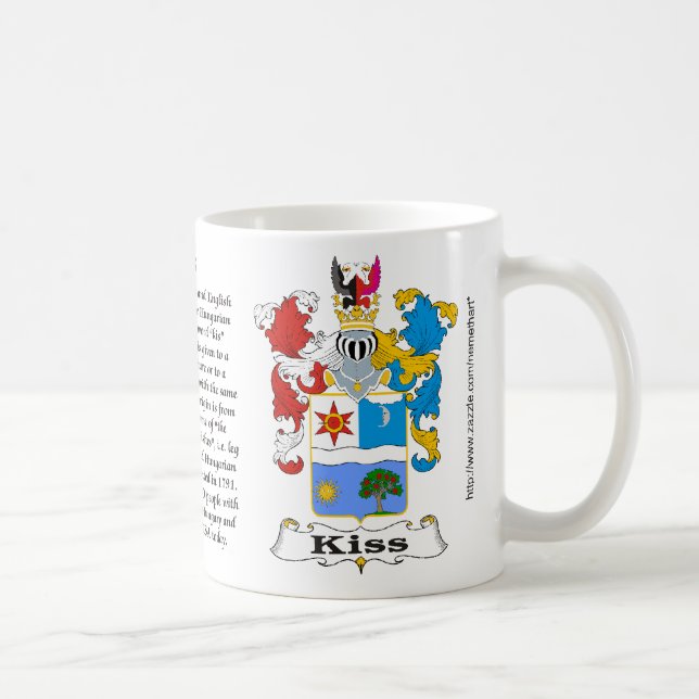 Café Taza húngara del escudo de armas de la familia del (Derecha)