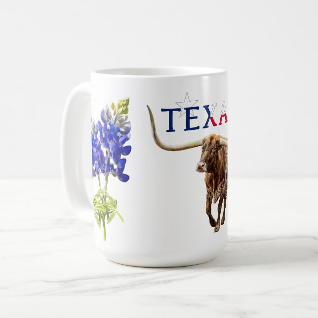 Café Taza icónica de Texas (Anverso izquierdo)
